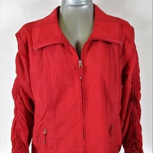 ROSE womens Sz XL FULL zip LINED jacket (A6)E1